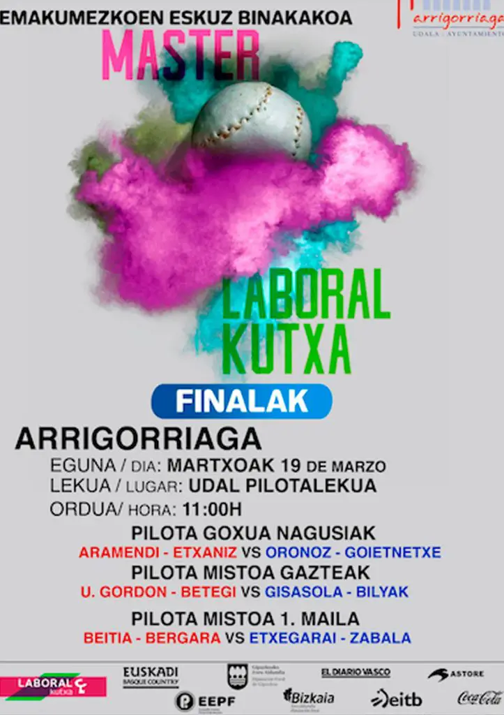 Cartel Final Master Laboral Kutxa en Arrigorriaga