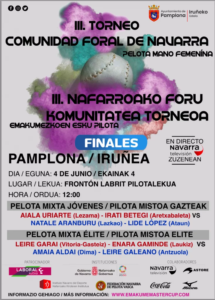 Cartel Final Torneo Comunidad Foral de Navarra