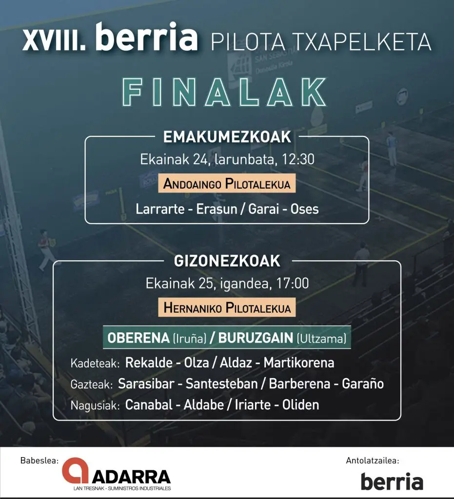 Cartel finales Berria 2023