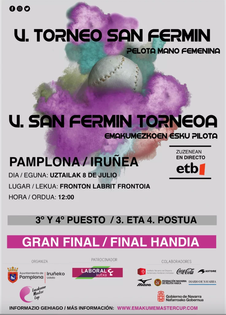 Cartel Final Torneo San Fermín 2023