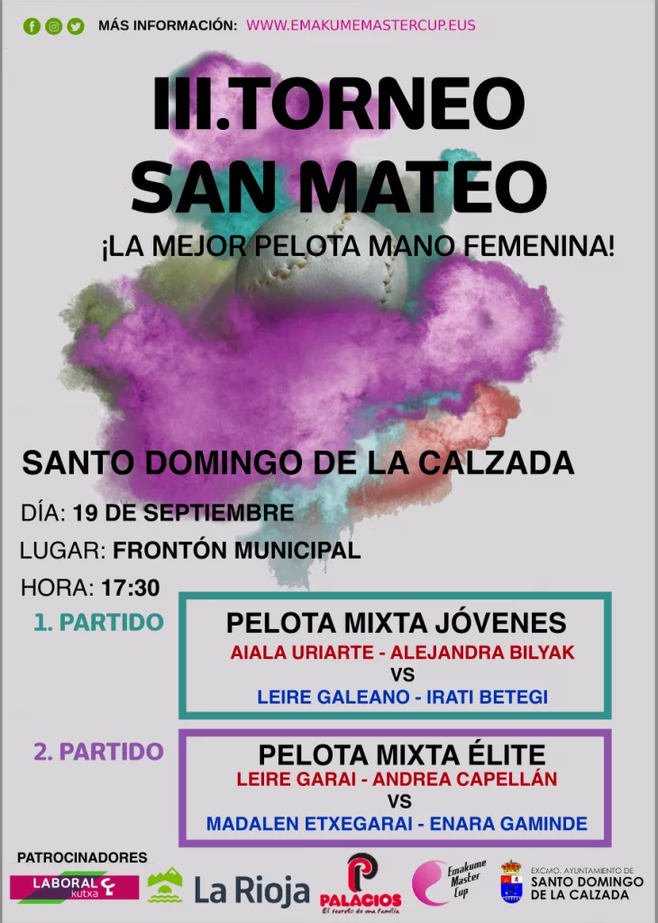 Emakume Master Cup San Mateo / Cartel Santo Domingo