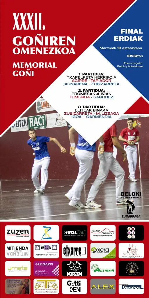 Memorial Goñi 2024 / Cartel 13 marzo