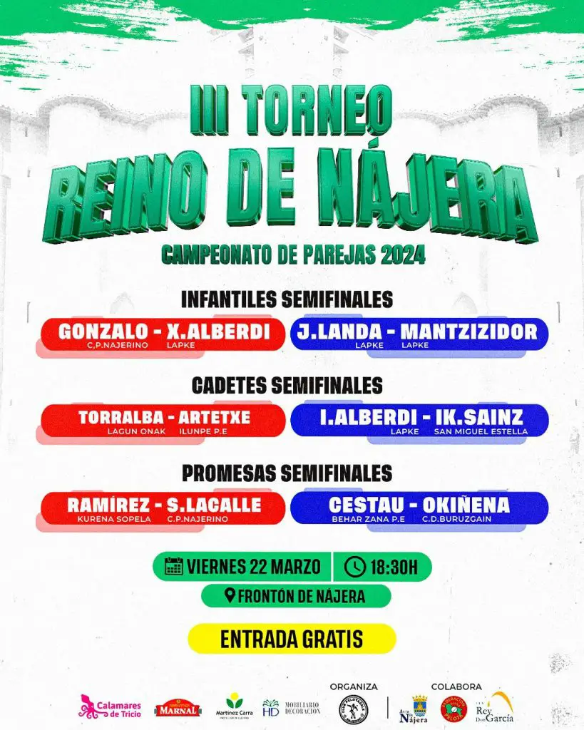 III Torneo Reino de Nájera / Cartel 22 marzo