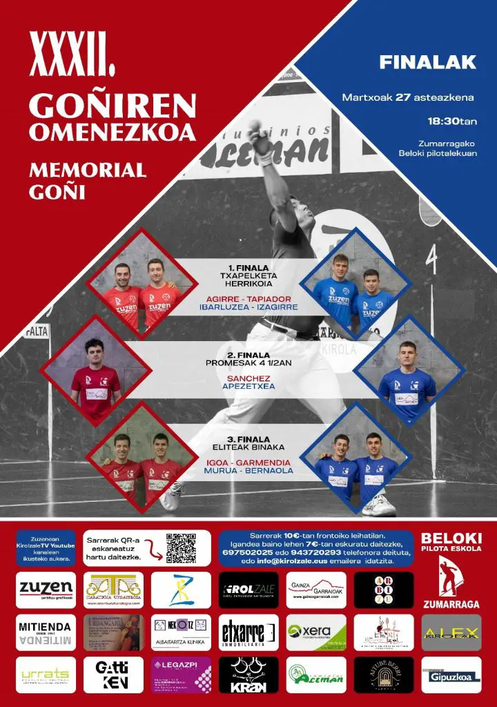 Cartel Finales Memorial Goñi 2024