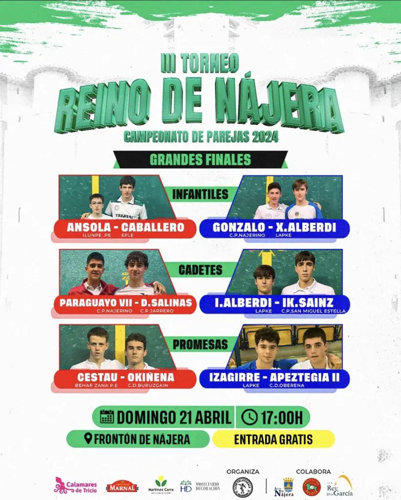 Cartel finales del III Torneo Reino de Nájera