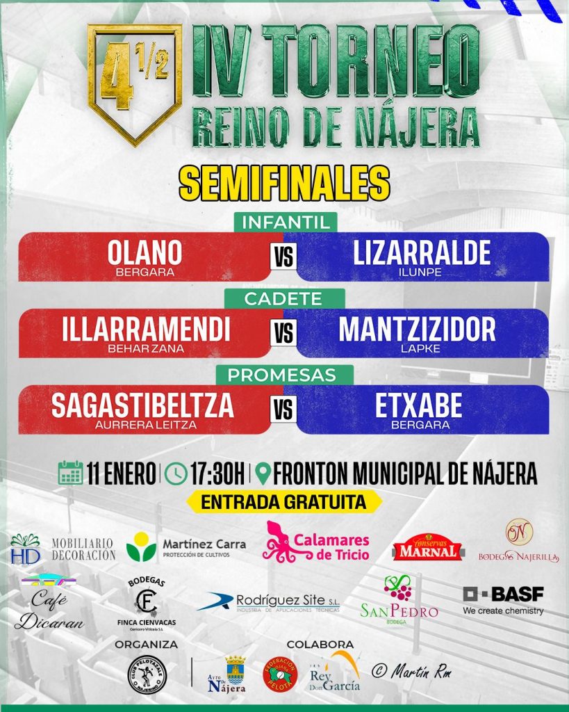 Últimas semifinales IV Torneo Reino de Nájera